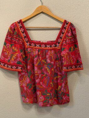 Sezane Farm Rio Size 36 Top Pink